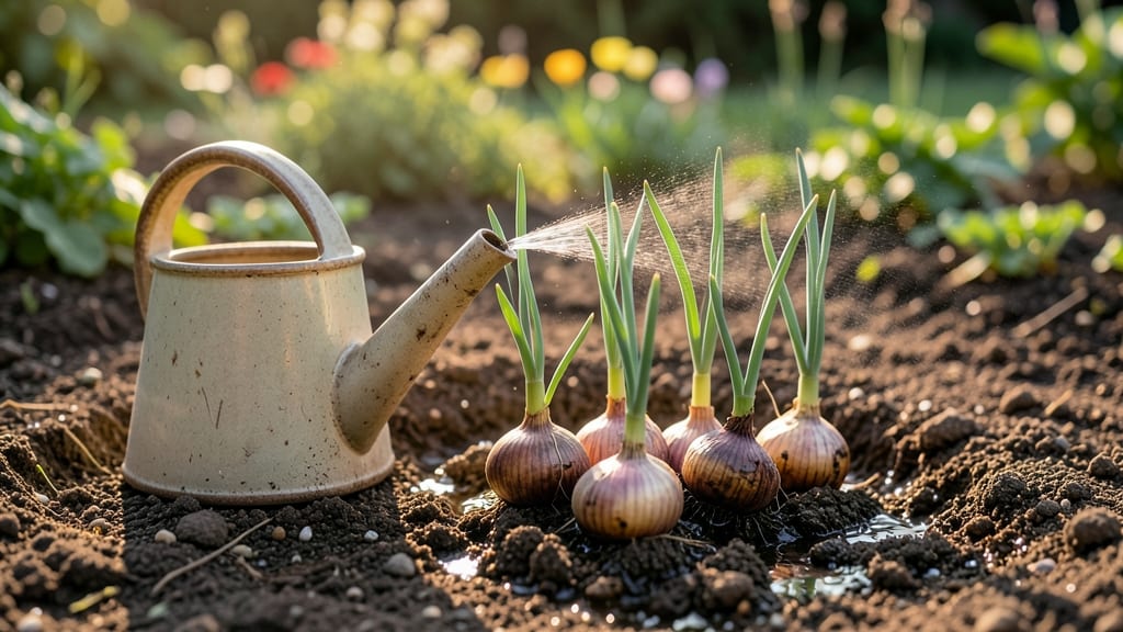 Watering Onion Sets: Deep-Soaking Schedule for Bulb Growth Without Rot