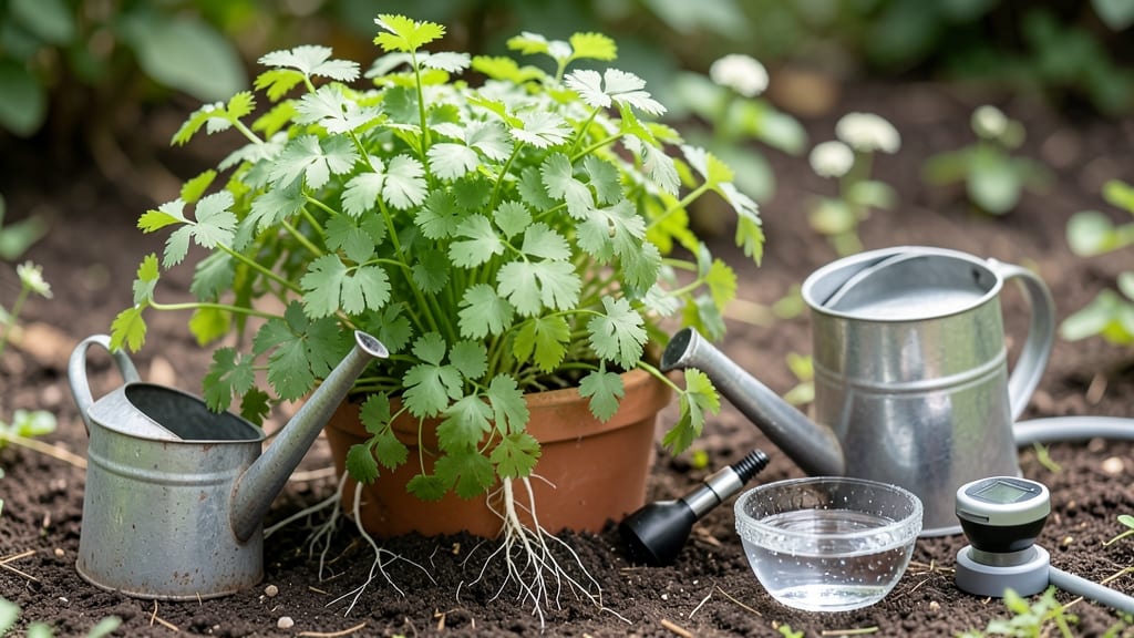 How Much Water Does a Cilantro Plant Need: Weekly Guide by Soil Type