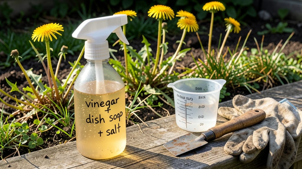 Vinegar Weed Killer Mixture: Non-Toxic Pull for Weed-Free Garden Beds