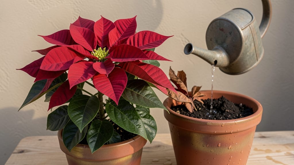 Watering a Poinsettia: The Right Balance to Prevent Drooping Leaves