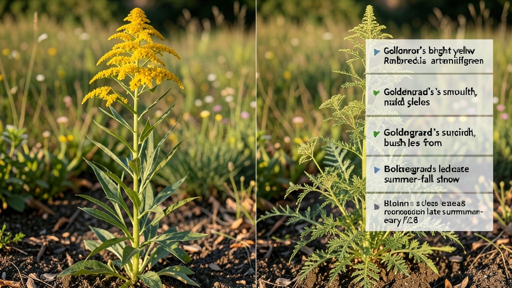 Is Goldenrod And Ragweed The Same Thing: Key Differences in Pollen and Plant Traits