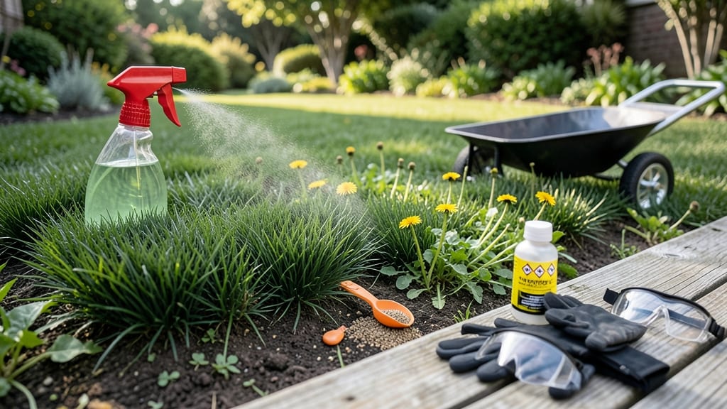 Grass and Weed Killer for Gardens: Organic Vinegar Salt Booster for Stubborn Weeds