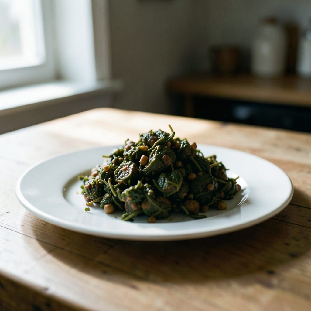 The dish as the corrected method produces it