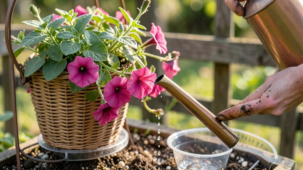 How Often to Water Petunia Hanging Baskets: Morning Checklist for Thriving Blooms