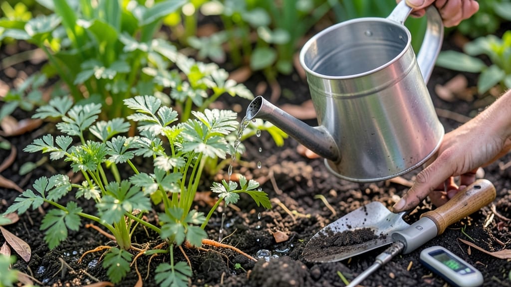 How Often to Water Carrot Seedlings: Soil Dry Test for Crisp Roots Without Rot