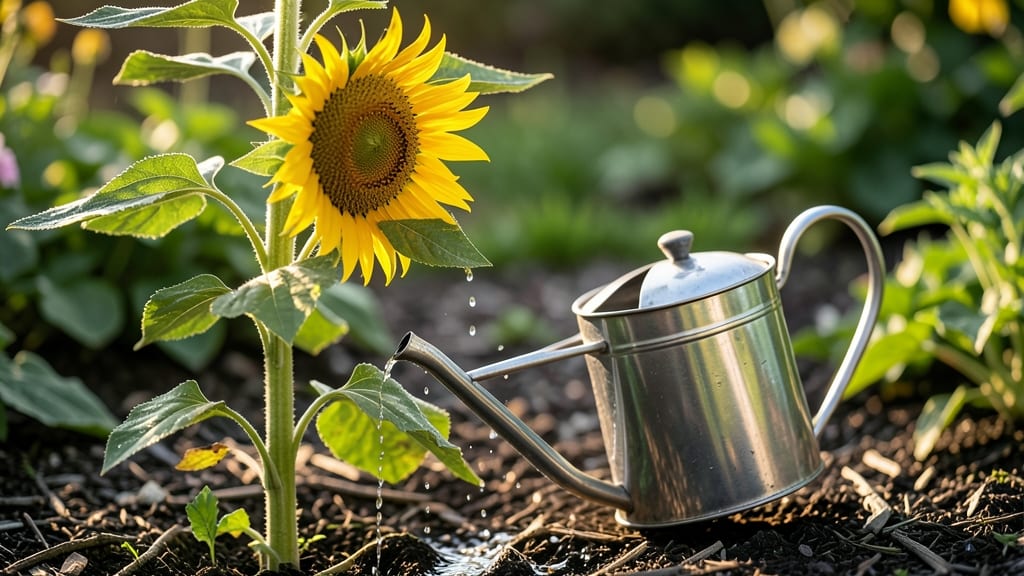 How Often Should You Water Sunflower Plants: Deep Roots Need Less Than You Think