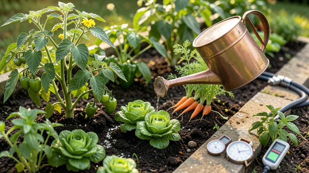 Best Time to Water Vegetable Garden: Morning Hours Maximize Root Growth and Prevent Waste
