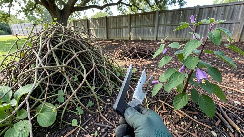 Purple Honeysuckle Weed: 3-Step Pull for Permanent Garden Freedom