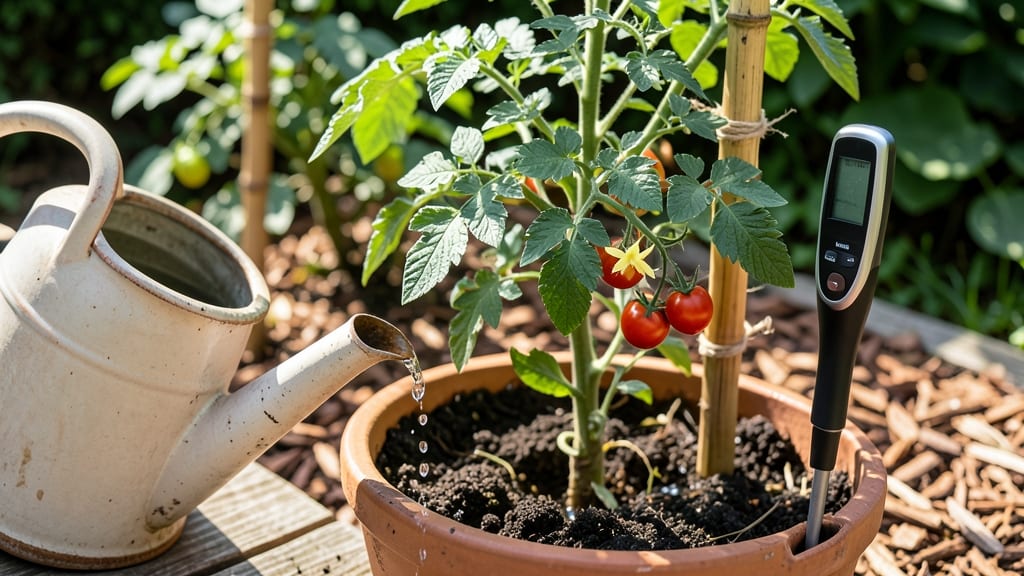 How Often to Water Potted Tomato Plants: Soil Dry Test for Lush Growth Without Root Rot
