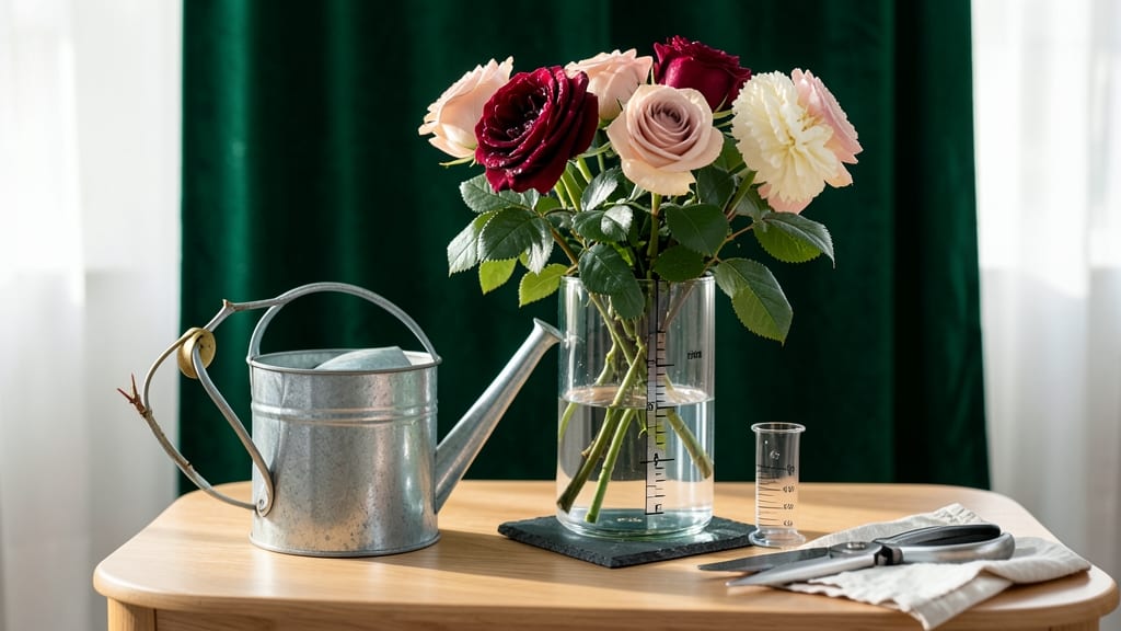 How Much Water for Roses in Vase: Fresh-Cut Longevity in 5 Simple Steps