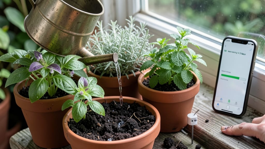 How Often to Water Herbs in Pots: Finger-Dip Method for Perfect Moisture Balance